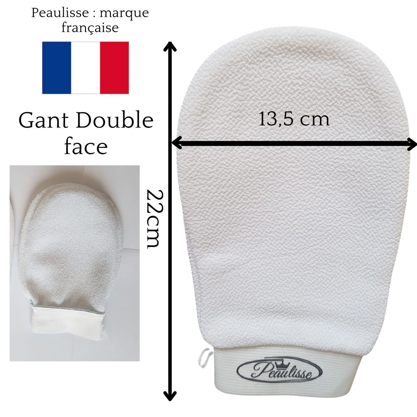 Gant Exfoliant Peaulisse BLANC PUR