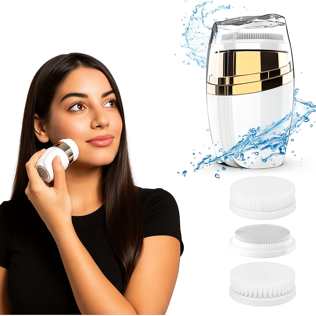 🧖‍♀️ Brosse Visage Sonique 3-en-1 Skalyn